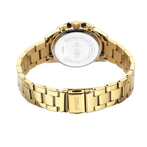 Reloj de pulsera Enso casual para mujer dorado EW1047L3