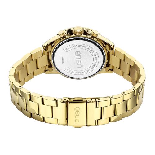 Reloj de pulsera Enso color dorado casual para mujer EW1049L2