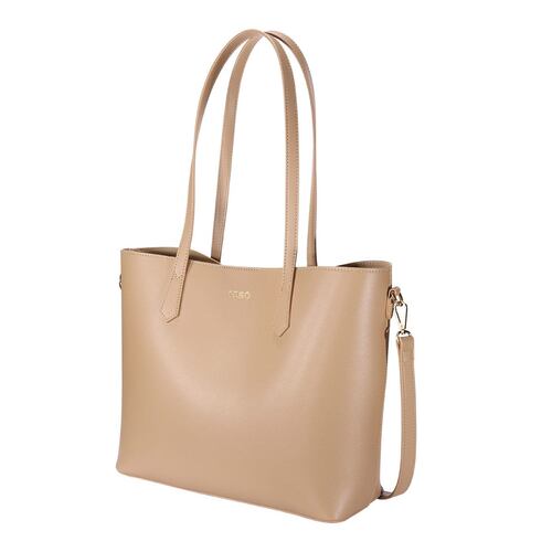 Bolsa Tote Color Café Para Mujer Enso