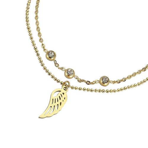 Pulsera de Acero Inoxidable Enso para Mujer EJB3258G Dorado