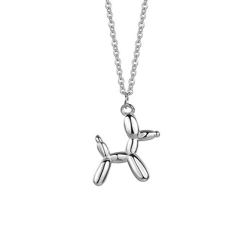 Collar Dije Perro Globo Plata .925 ESN044S Enso