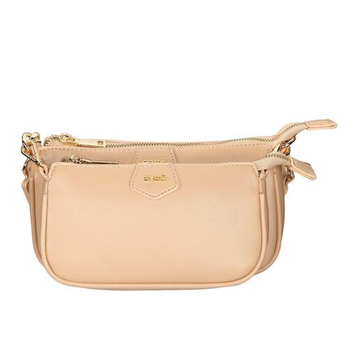 Bolsa Crossbody Color Nude Para Mujer Enso