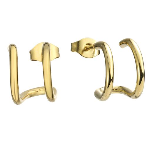 Aretes Acero Inoxidable Dorado Enso para Mujer
