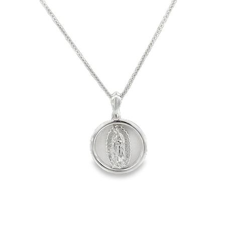 Medalla Virgen de Guadalupe Plata .925 Plata Mãe