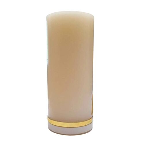 Cirio pascual dorado y blanco 10 cm