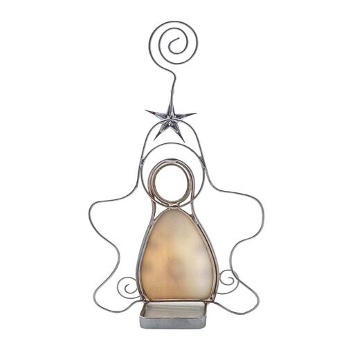 Virgen con vitral tarjetero