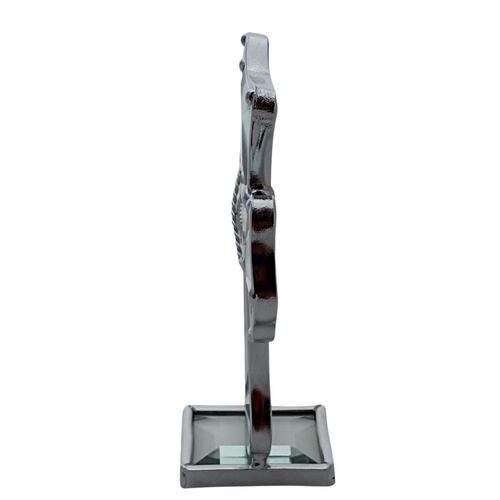 Cruz de vidrio biselado blanca chica