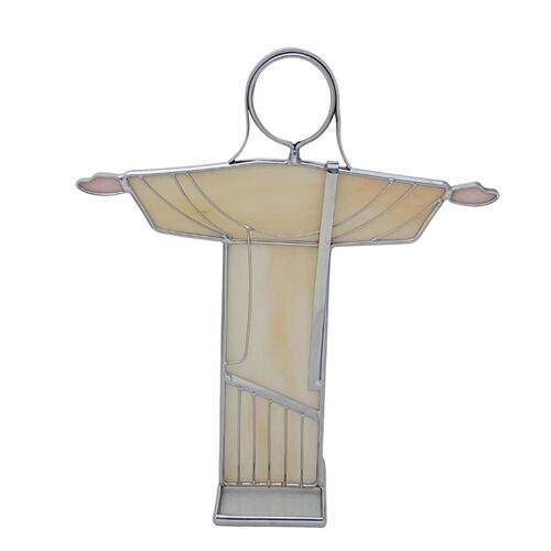 Cristo grande vitral de marfil