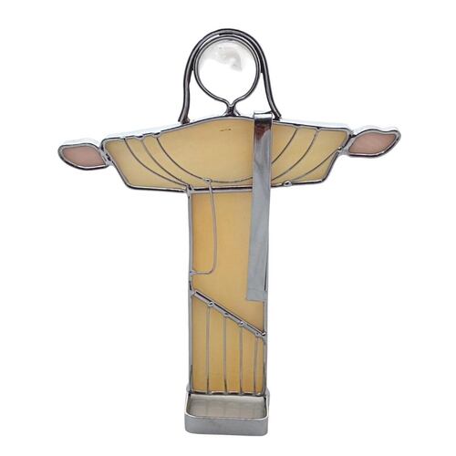 Cristo chico vitral de marfil