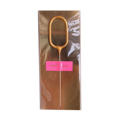 Vela bengala dorada 0 foil pack