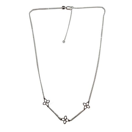 Collar Plata .925 Flores BBP