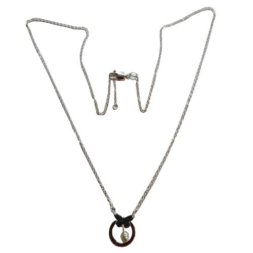 Collar Plata .925 Mariposa con Perla BBP