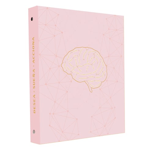 Carpeta Tamaño Carta Rosa con Diseño Kyma
