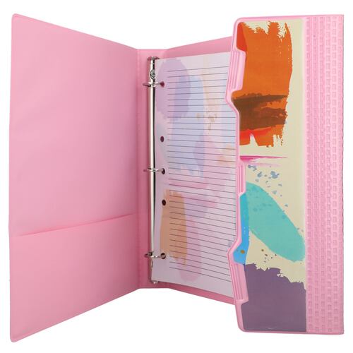 Carpeta de Vinil Tamaño Carta Diseño Acuarela Kyma