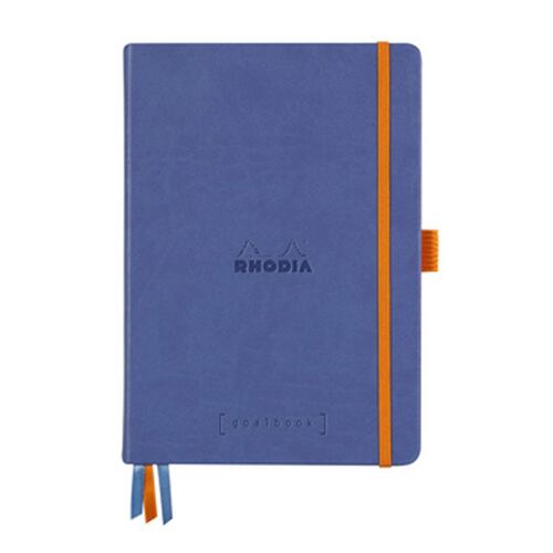 Libreta Rhodia A5 Pasta Dura Puntos Color Marino