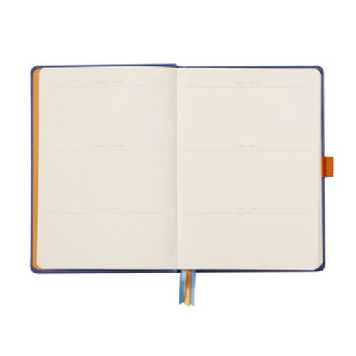 Libreta Rhodia A5 Pasta Dura Puntos Color Marino