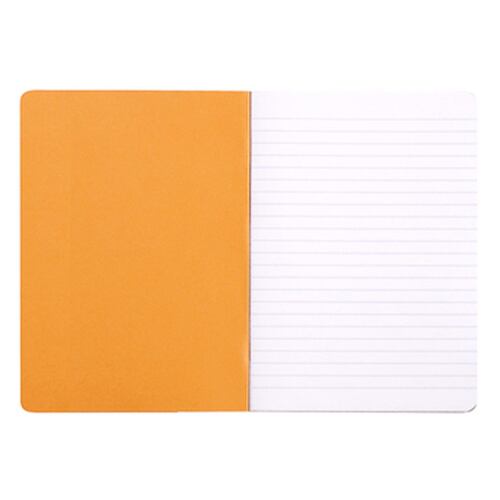 Libreta Rhodia A5 Pasta Suave Rayas Color Naranja