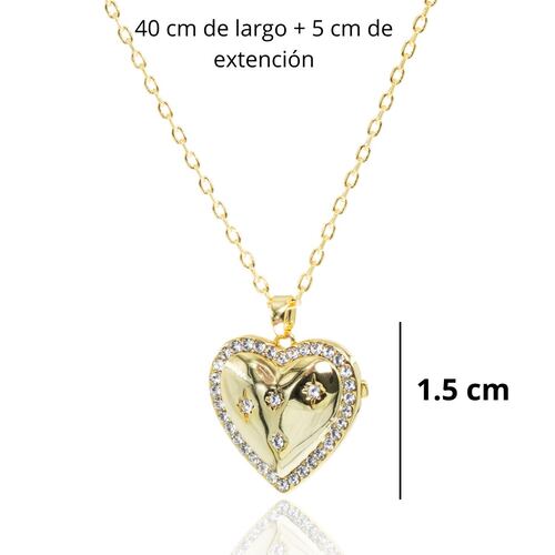 Relicario Corazón con Cristal Mayfer