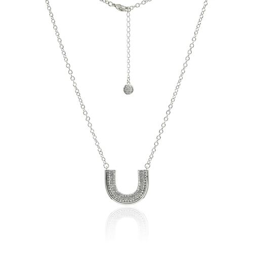 Collar Herradura Rodio Plateado Mayfer