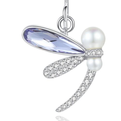 Aretes Libélula 2 Alas Plata .925 Mayfer
