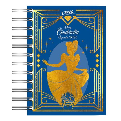 Agenda Básica 2025 con Espiral Diseño Cuento de Princesas Upak