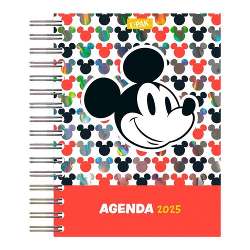 Agenda Deluxe 2025 con Espiral Diseño Mickey Mouse Upak