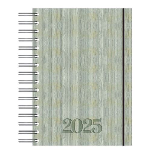 Agenda Premier 2025 con Espiral Diseño Piel Sintética Texturizada Upak