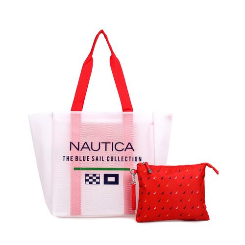 Bolsa Tote Nautica Rojo para Mujer