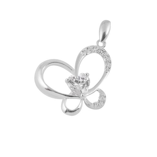 Dije Mariposa Plata .925 Unlimited By Oro Boleado