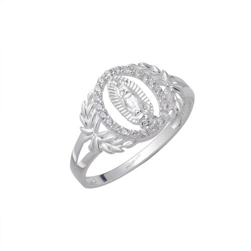 Anillo Virgen de Guadalupe Plata .925 Unlimited By Oro Boleado
