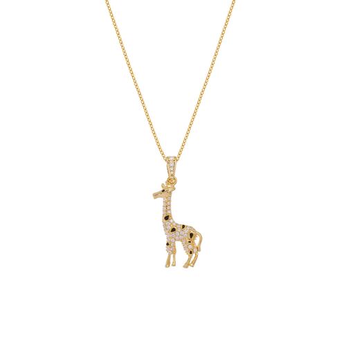Collar Jirafa Chapa de Oro Dorado Unlimited By Oro Boleado