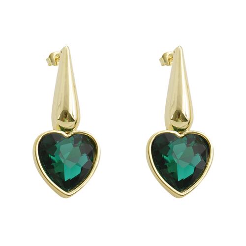 Arete Corazón Colgante Chapa de Oro Unlimited by Oro Boleado