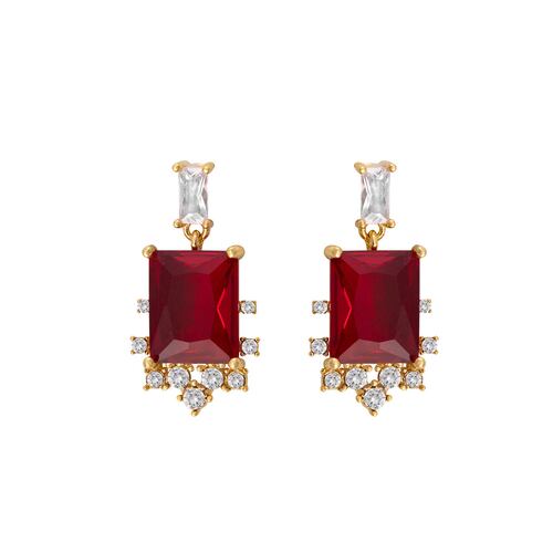 Aretes Colgante Chapa de Oro Dorado Unlimited By Oro Boleado