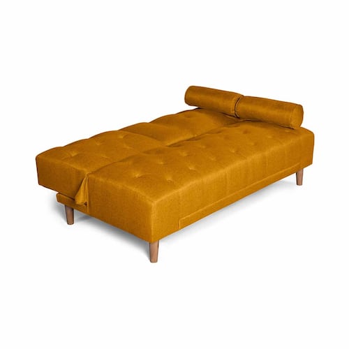 MAKORA Sofá Cama Paccino Lino Color Mostaza