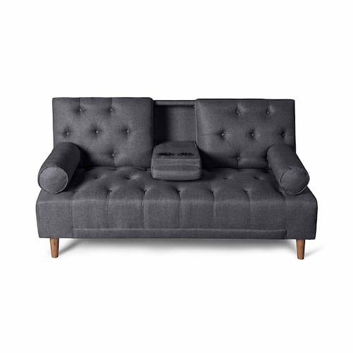 MAKORA Sofá Cama Paccino Lino Color Gris Oxford