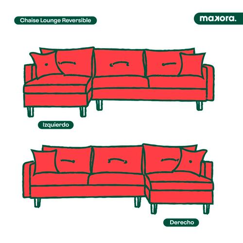 MAKORA Sala Modular Reclinable Modelo Cosmo Azul
