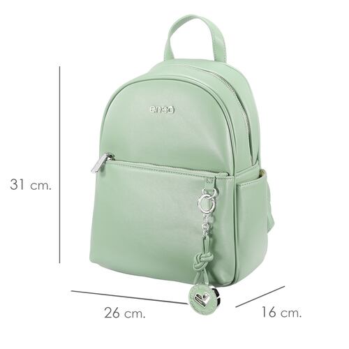Bolsa Backpack Enso Verde Para Mujer