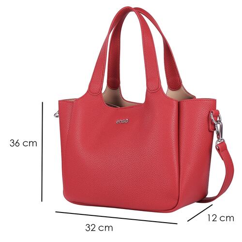 Bolso Tote Enso Rojo para Mujer