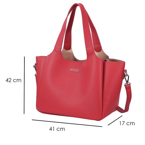 Bolso Tote Enso Rojo para Mujer