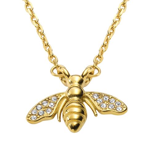 Collar y Dije Dorado Acero Enso