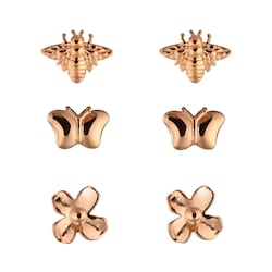 set-de-aretes-acero-inoxidable-rosa-enso