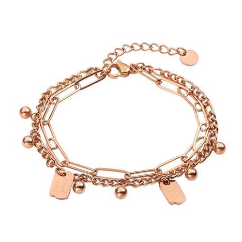 Pulsera Acero Inoxidable Rosa Enso