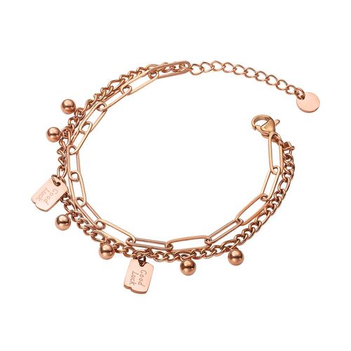 Pulsera Acero Inoxidable Rosa Enso