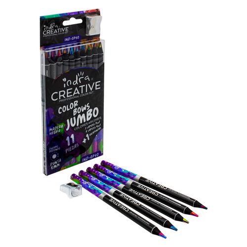Paquete 10 Lápices Multicolor Jumbo