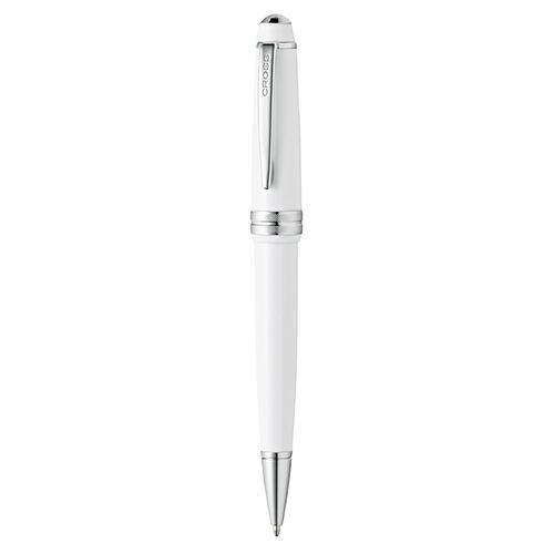 Bolígrafo de Metal Bailey Light Blanco-Cromo