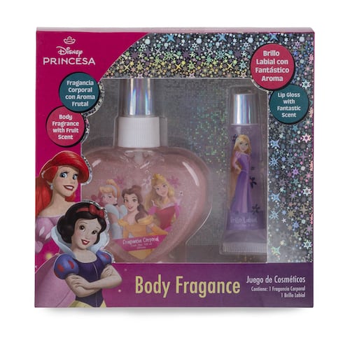 Kit de Cosméticos MAKUPERIA de Princesas con Body Splash