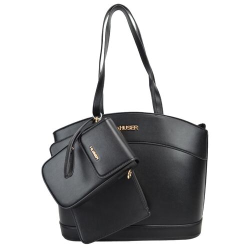 Bolso Tote Huser Negro para Mujer