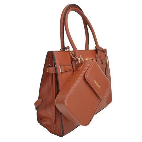 Bolso Satchel Huser Café para Mujer