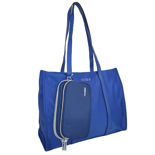Bolso Tote Huser Azul para Mujer
