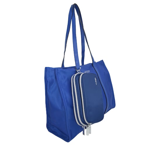 Bolso Tote Huser Azul para Mujer